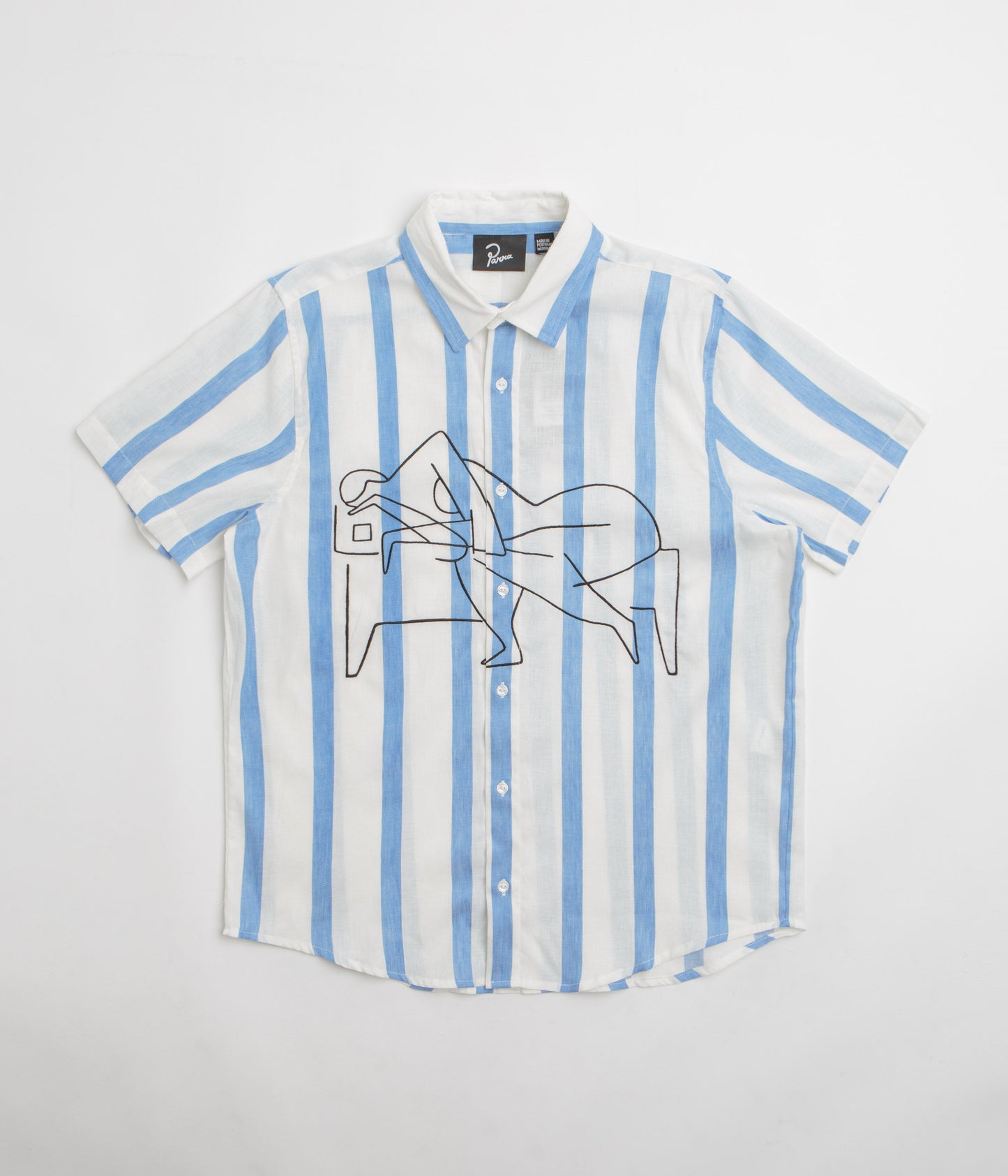 by Parra Sleep Now Short Sleeve Shirt - Blue
