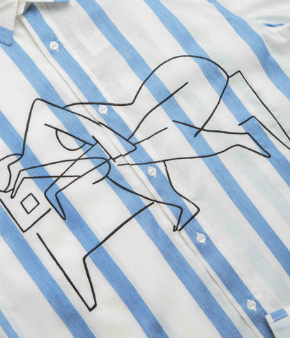 by Parra Sleep Now Short Sleeve Shirt - Blue