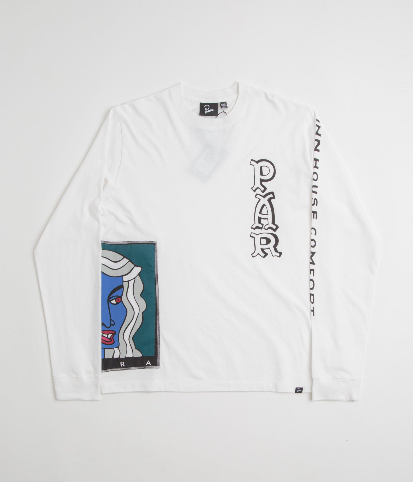 by Parra Your Face Long Sleeve T-Shirt - White