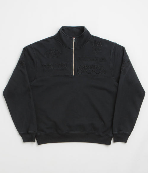by Parra Media Training Quarter Zip Sweatshirt - Black