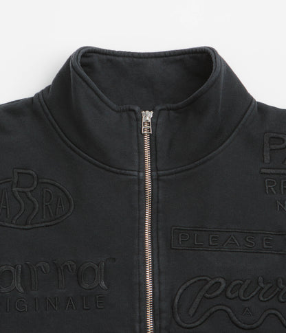 by Parra Media Training Quarter Zip Sweatshirt - Black