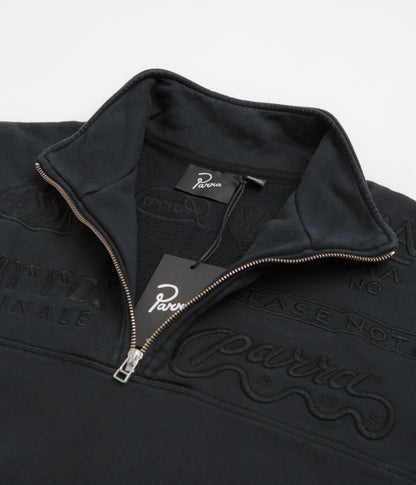 by Parra Media Training Quarter Zip Sweatshirt - Black