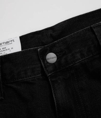 Carhartt Aaron Pants - Black Stone Washed