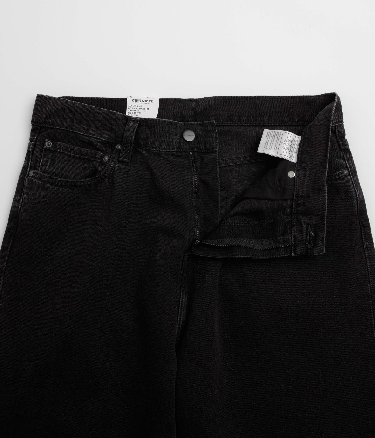 Carhartt Aaron Pants - Black Stone Washed