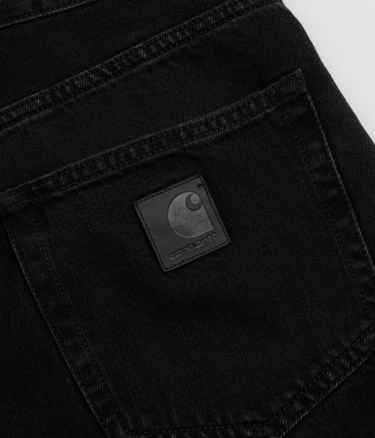 Carhartt Aaron Pants - Black Stone Washed