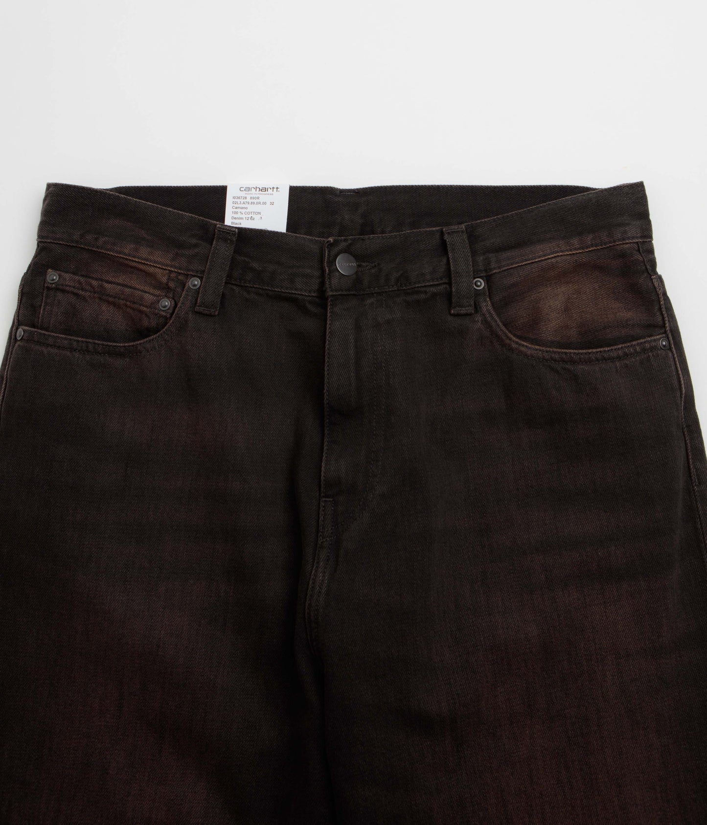 Carhartt Aaron Pants - Black Tobacco Used Wash