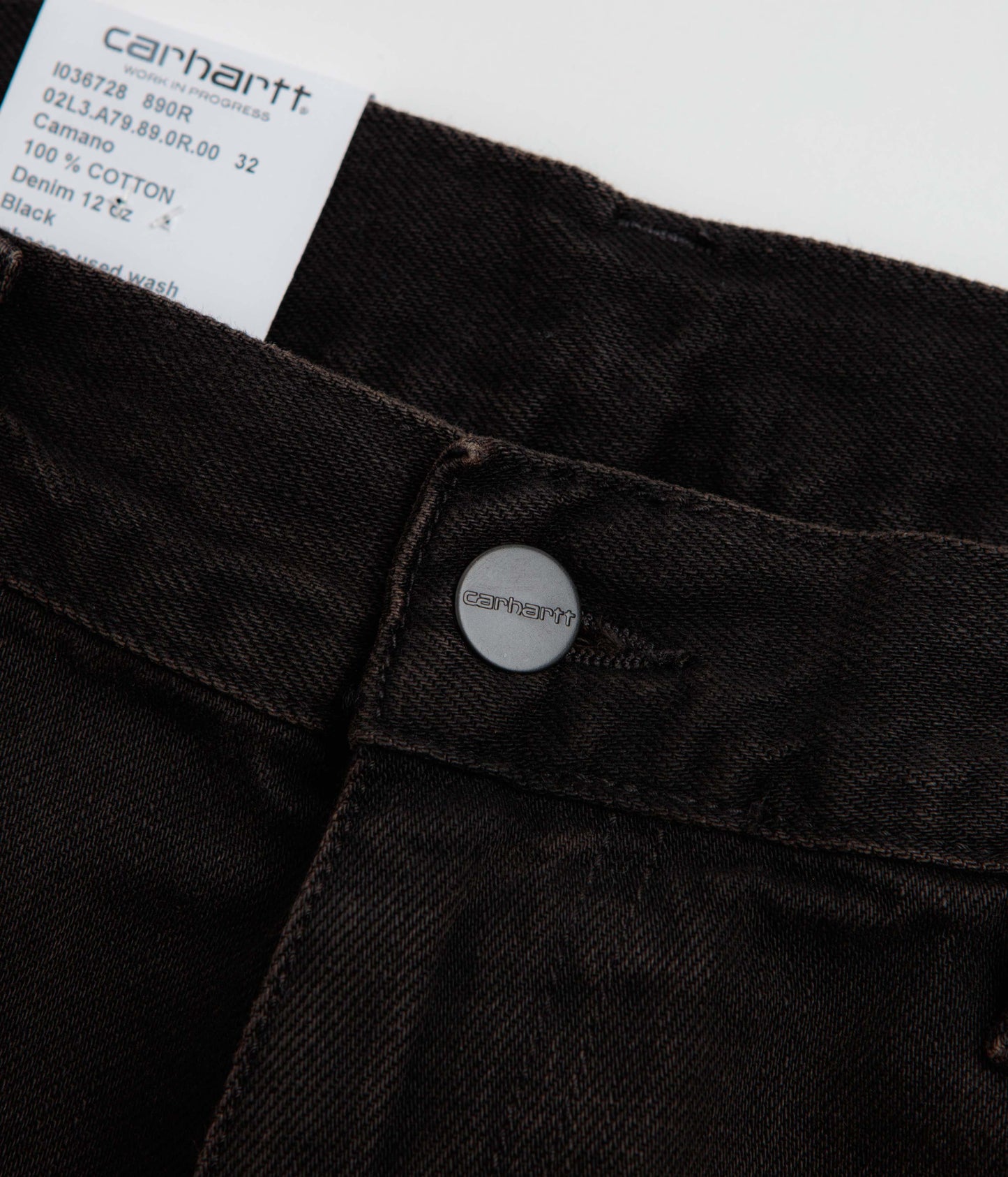 Carhartt Aaron Pants - Black Tobacco Used Wash