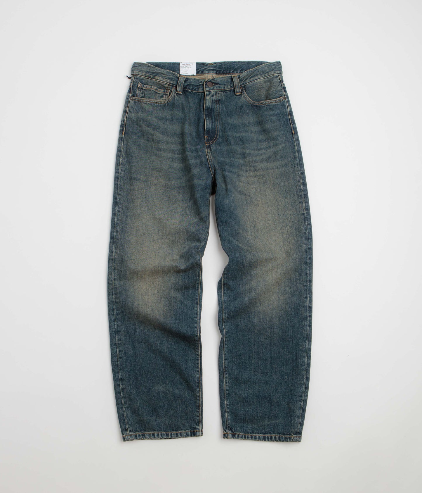 Carhartt Aaron Pants - Blue Mid Worn Used