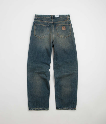 Carhartt Aaron Pants - Blue Mid Worn Used