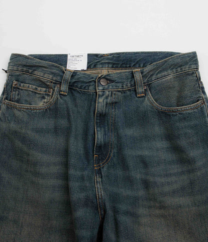 Carhartt Aaron Pants - Blue Mid Worn Used