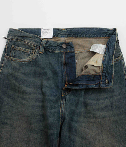 Carhartt Aaron Pants - Blue Mid Worn Used