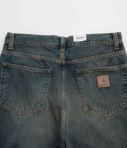 Carhartt Aaron Pants - Blue Mid Worn Used