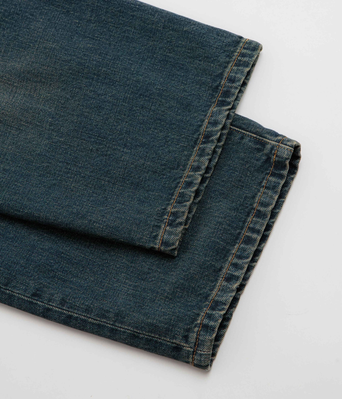 Carhartt Aaron Pants - Blue Mid Worn Used