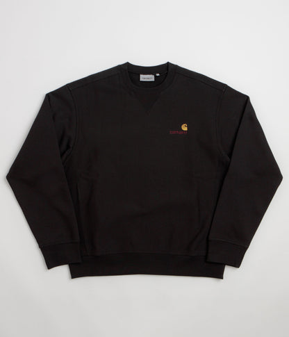 Carhartt American Script Crewneck Sweatshirt - Black