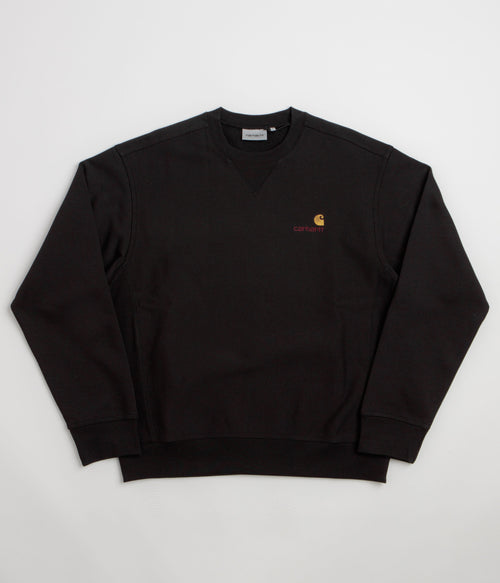 Carhartt American Script Crewneck Sweatshirt - Black