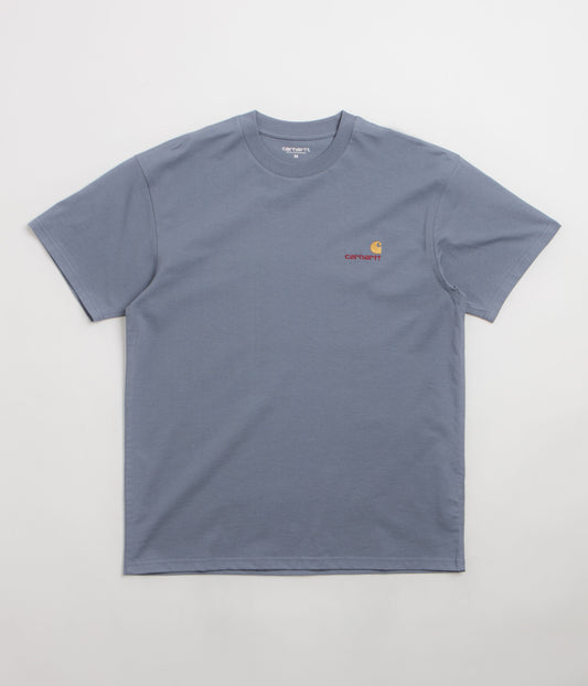 Carhartt American Script T-Shirt - Shady Blue