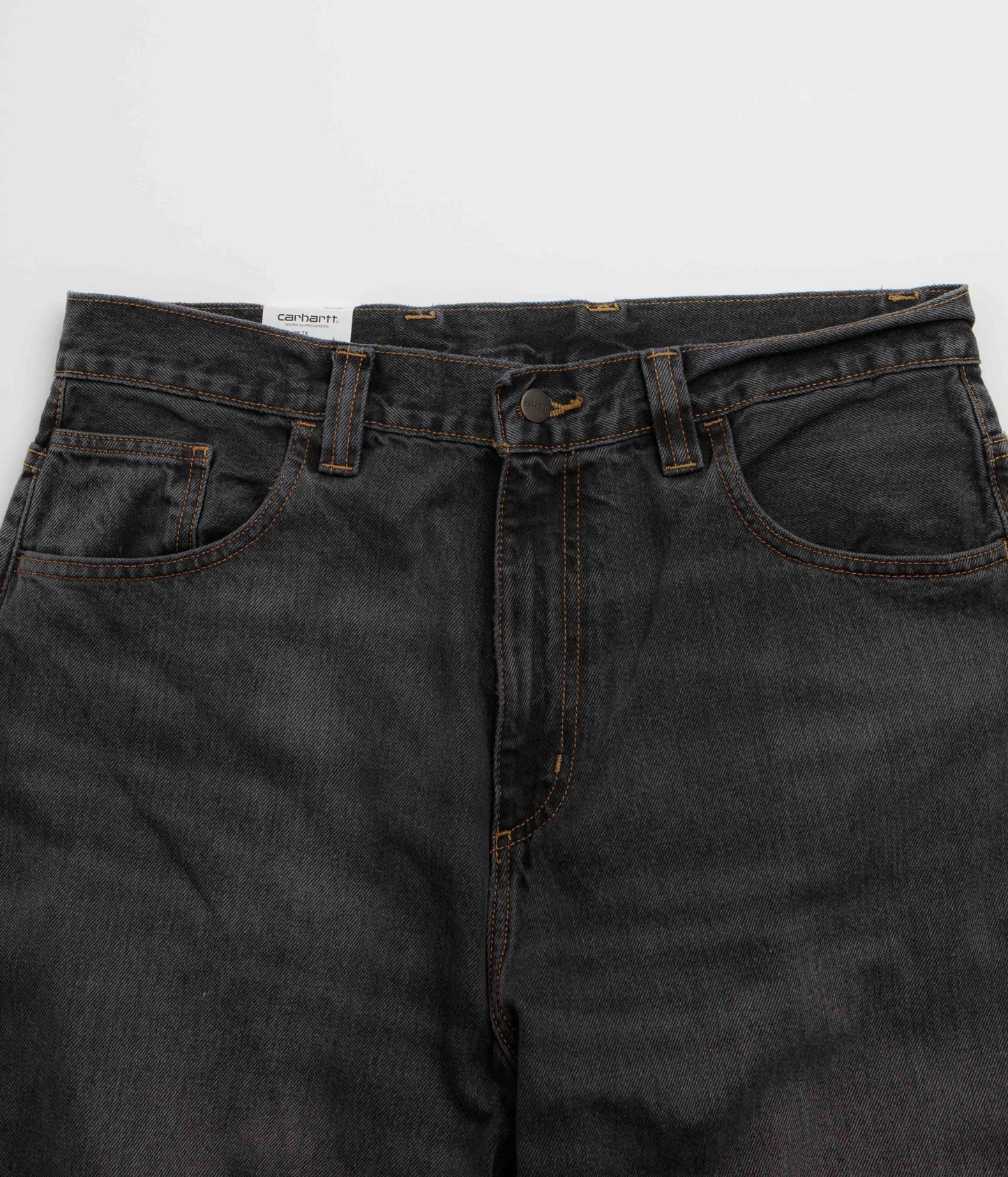 Carhartt Brandon Pants - Black Marble Used Wash