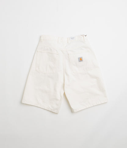 Carhartt Brandon Shorts - White Rinsed