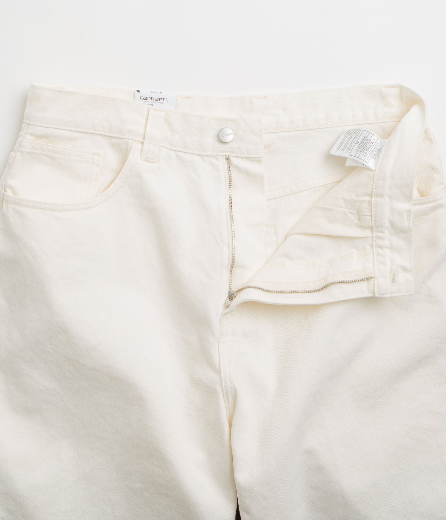 Carhartt Brandon Shorts - White Rinsed