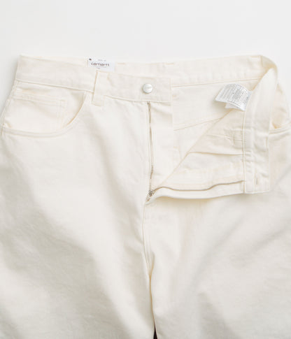 Carhartt Brandon Shorts - White Rinsed