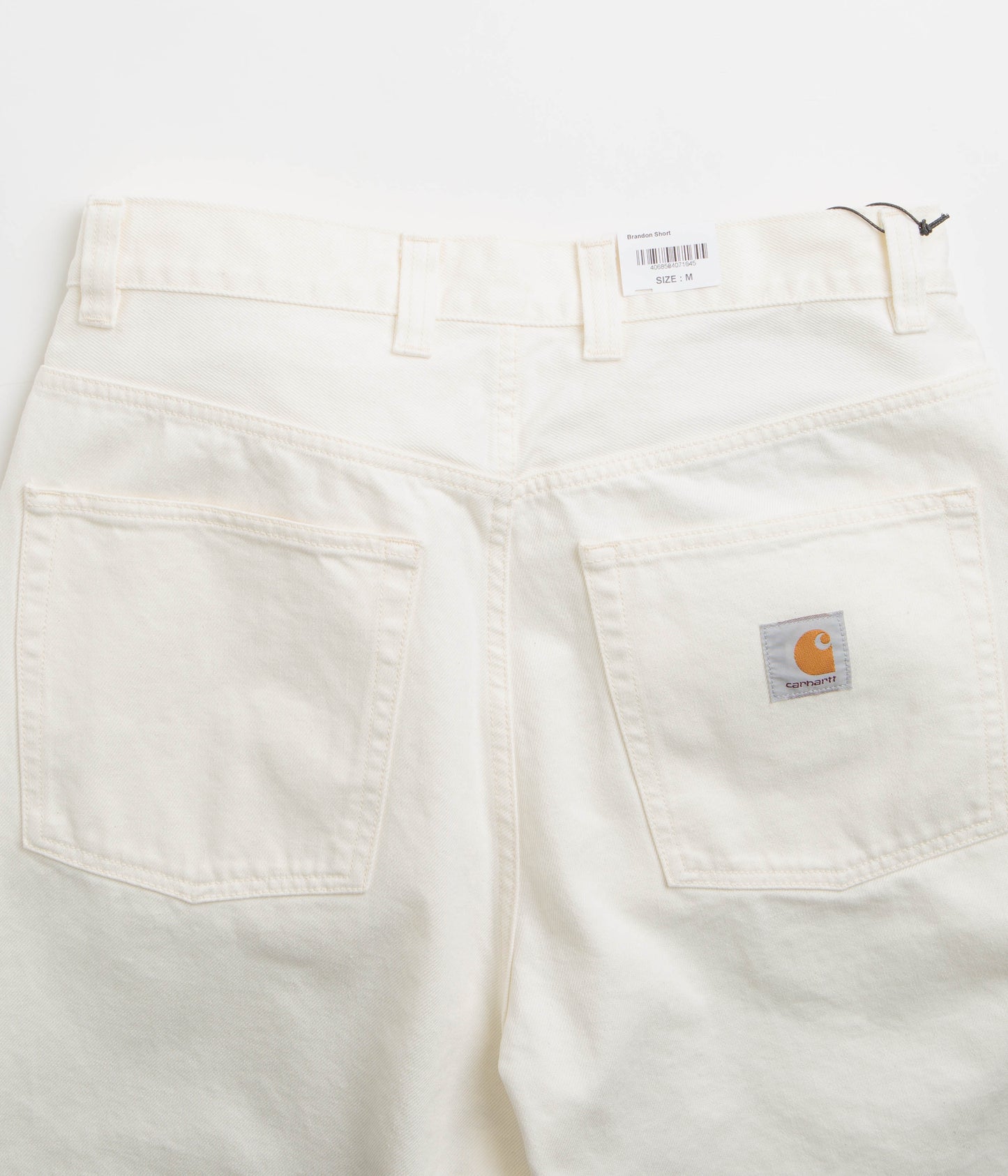 Carhartt Brandon Shorts - White Rinsed