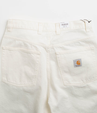 Carhartt Brandon Shorts - White Rinsed