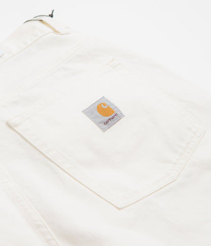 Carhartt Brandon Shorts - White Rinsed