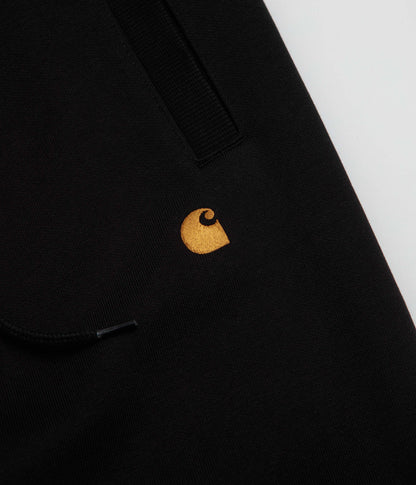 Carhartt Chase Sweatpants - Black / Black / Gold