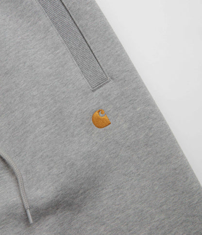 Carhartt Chase Sweatpants - Grey Heather / Gold / Grey