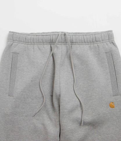 Carhartt Chase Sweatpants - Grey Heather / Gold / Grey