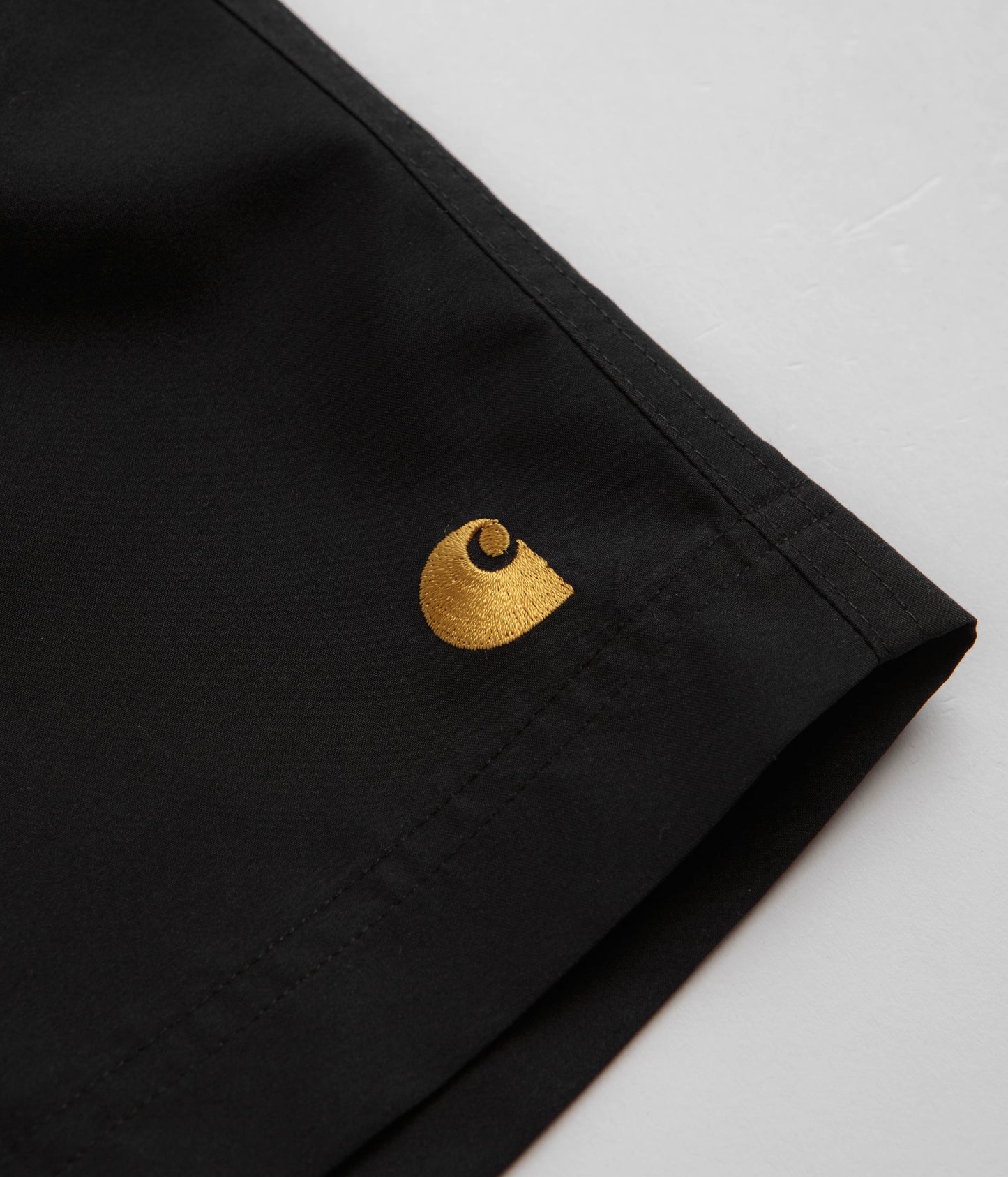 Carhartt Chase Swim Trunks - Black / Gold / Black