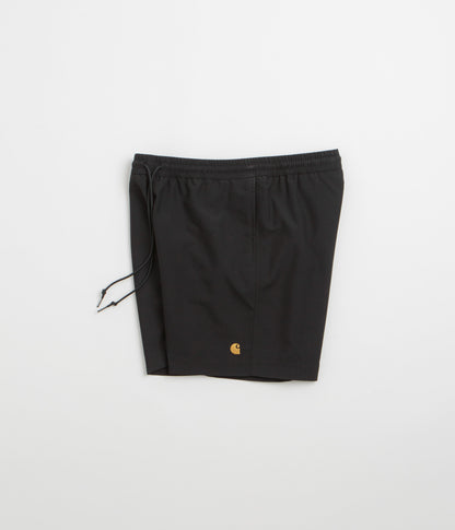 Carhartt Chase Swim Trunks - Black / Gold