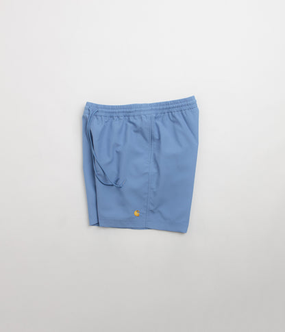 Carhartt Chase Swim Trunks - Curacao / Gold