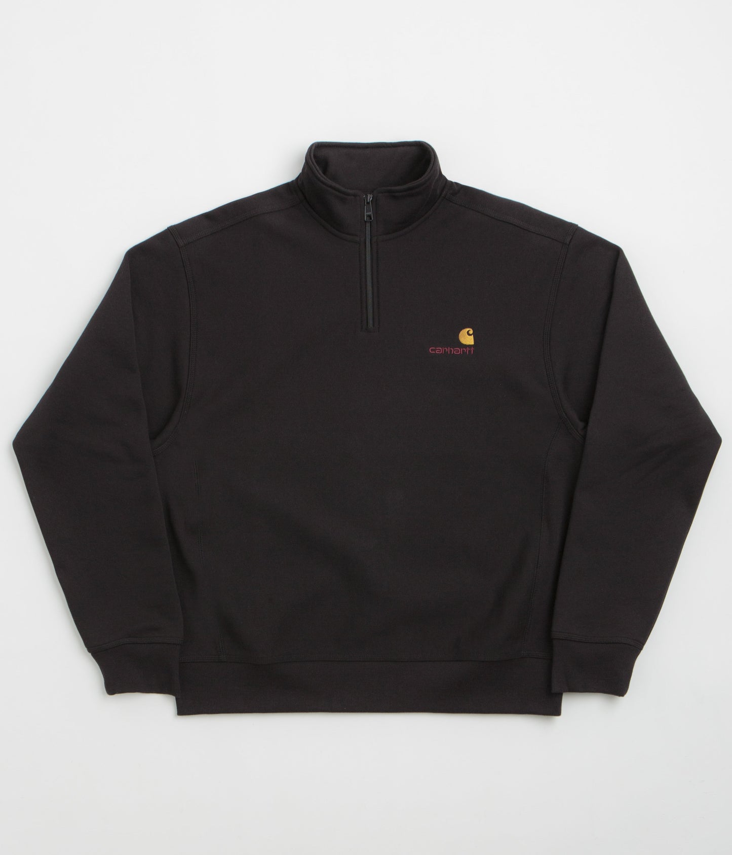 Carhartt Half Zip American Script Sweatshirt - Black