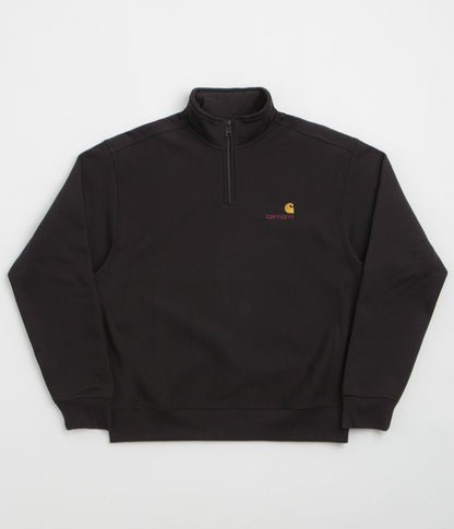 Carhartt Half Zip American Script Sweatshirt - Black