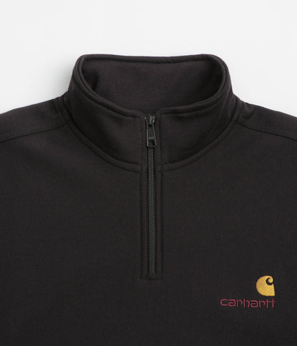 Carhartt Half Zip American Script Sweatshirt - Black