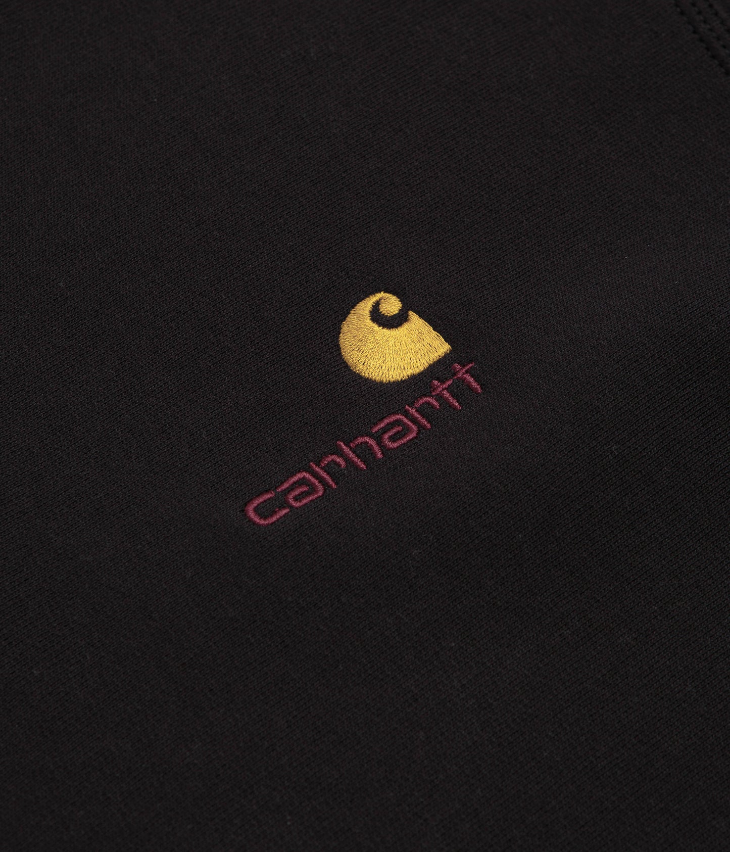 Carhartt Half Zip American Script Sweatshirt - Black