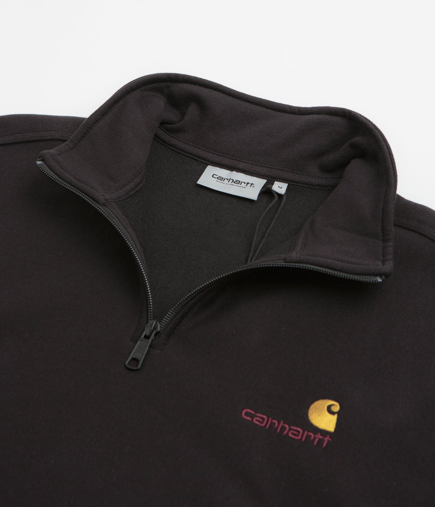Carhartt Half Zip American Script Sweatshirt - Black