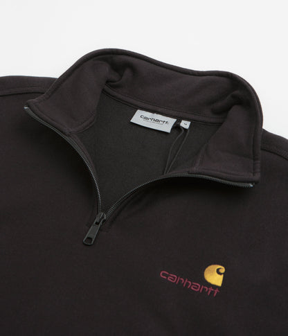 Carhartt Half Zip American Script Sweatshirt - Black