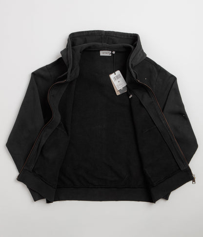 Carhartt Hooded Painter Jacket - Black Destroy Wash / Splatter