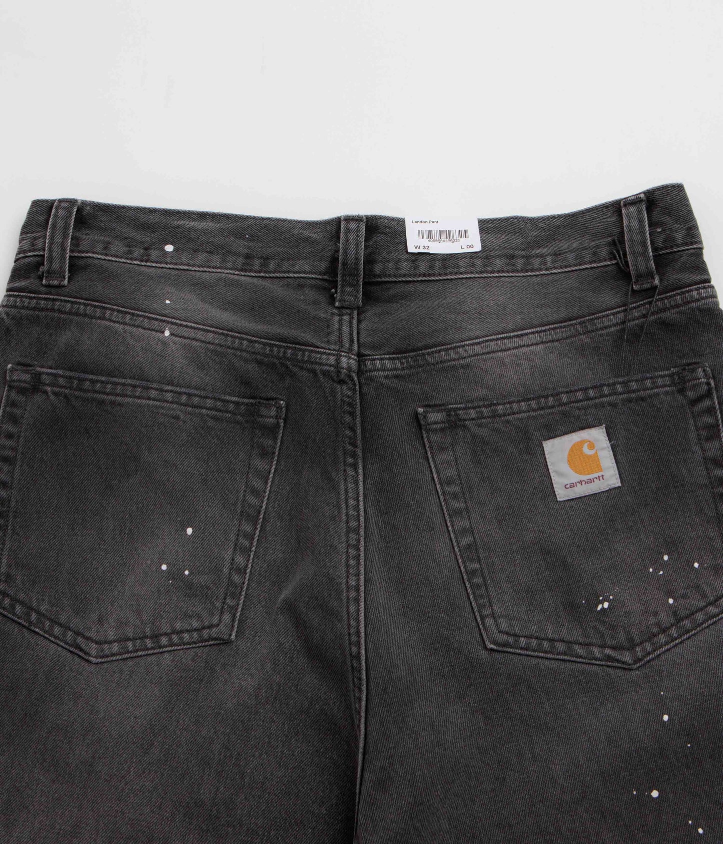 Carhartt Landon Pants - Black Destroy Wash / Splatter