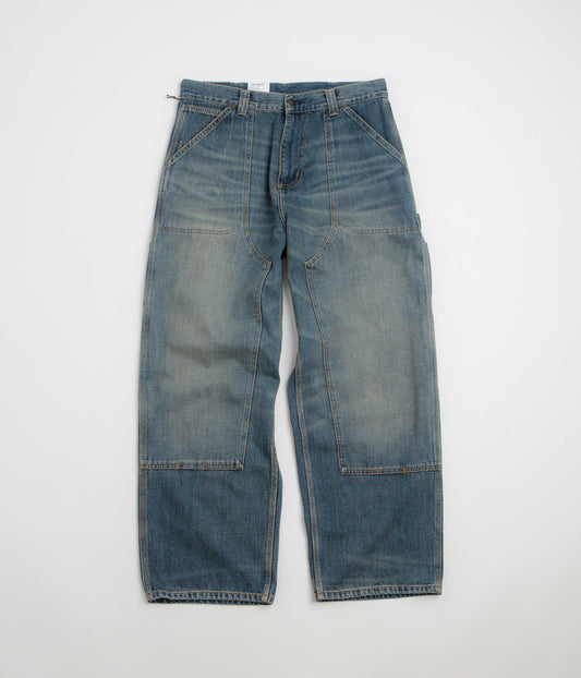 Carhartt Oakland Pants - Blue Worn Used Wash
