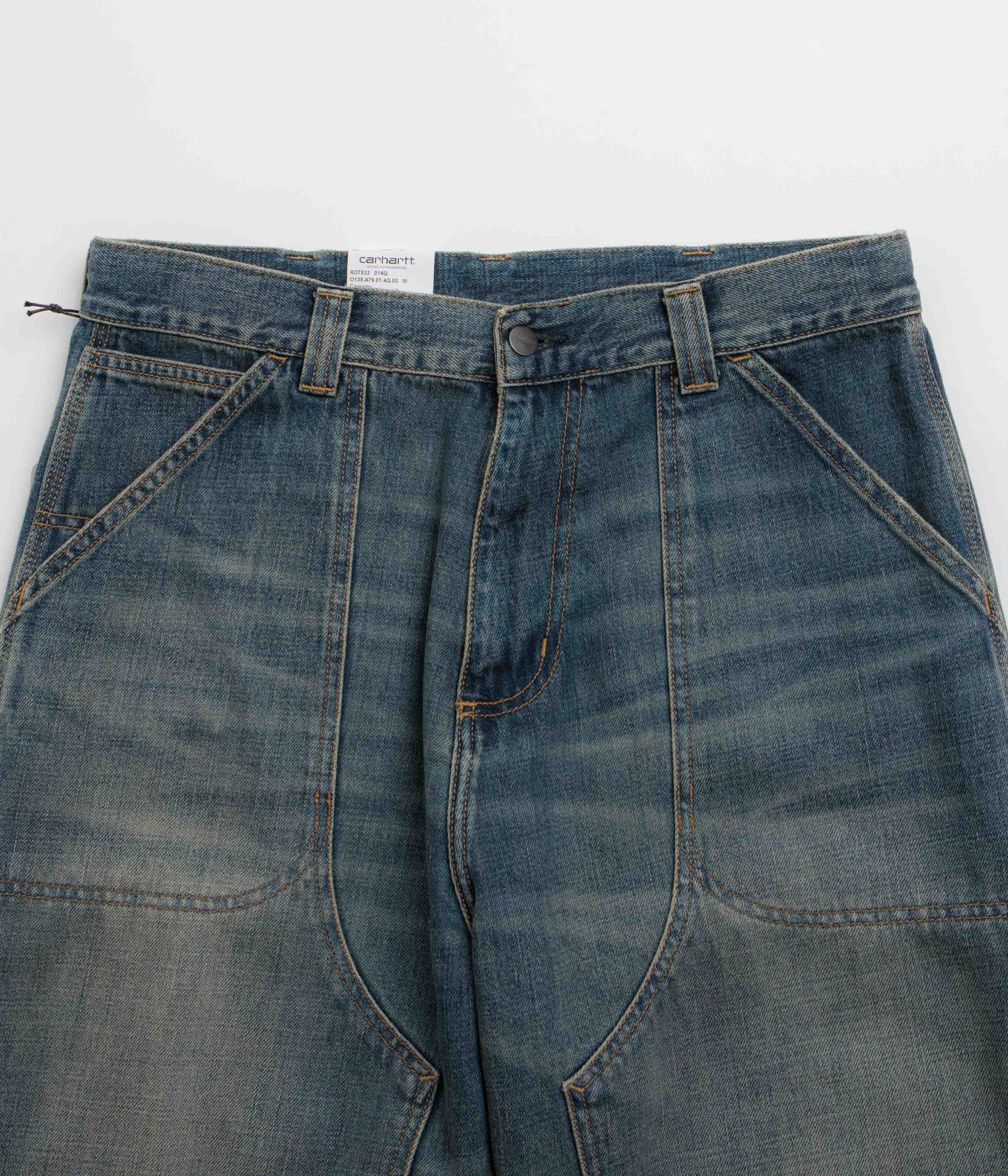 Carhartt Oakland Pants - Blue Worn Used Wash