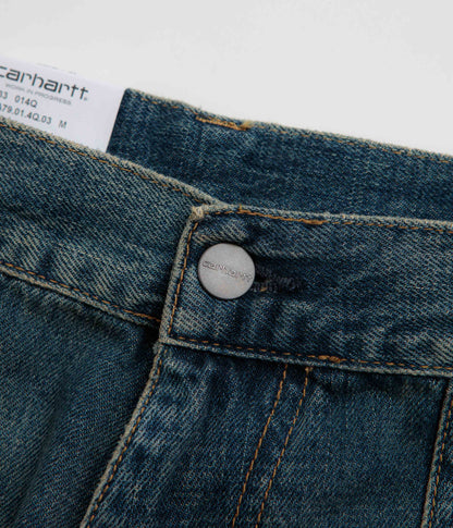 Carhartt Oakland Pants - Blue Worn Used Wash