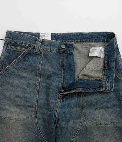 Carhartt Oakland Pants - Blue Worn Used Wash