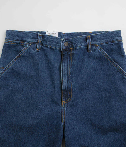 Carhartt Single Knee Shorts - Stone Washed Blue