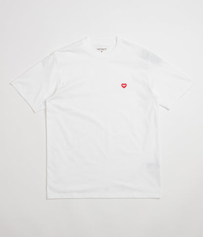 Carhartt Small Heart T-Shirt - White / Red