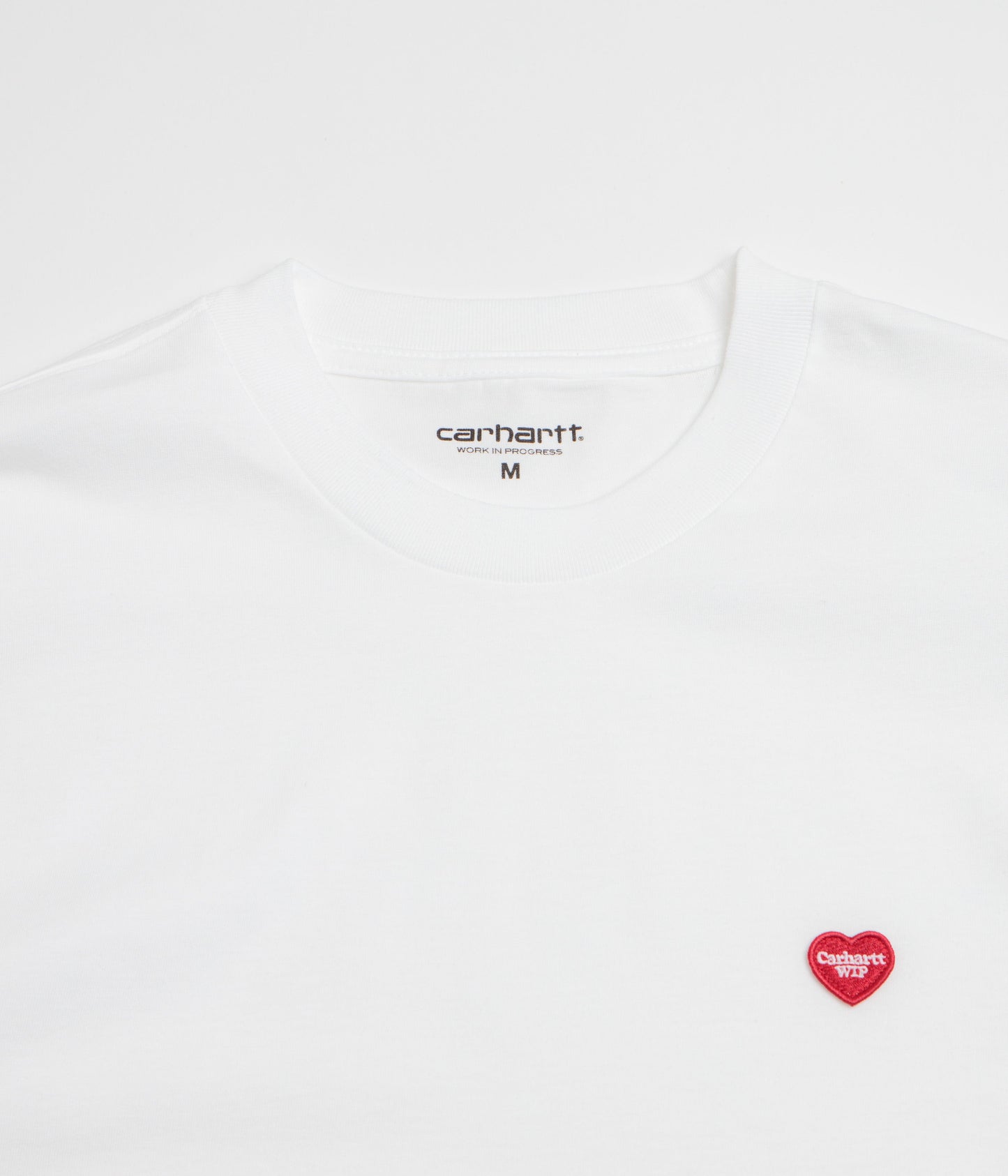 Carhartt Small Heart T-Shirt - White / Red
