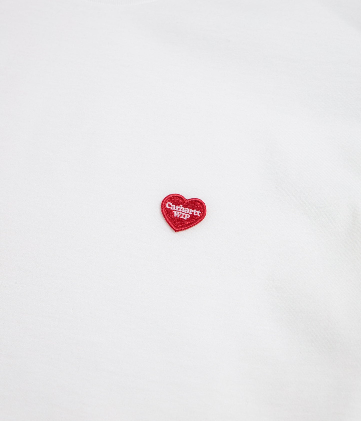 Carhartt Small Heart T-Shirt - White / Red