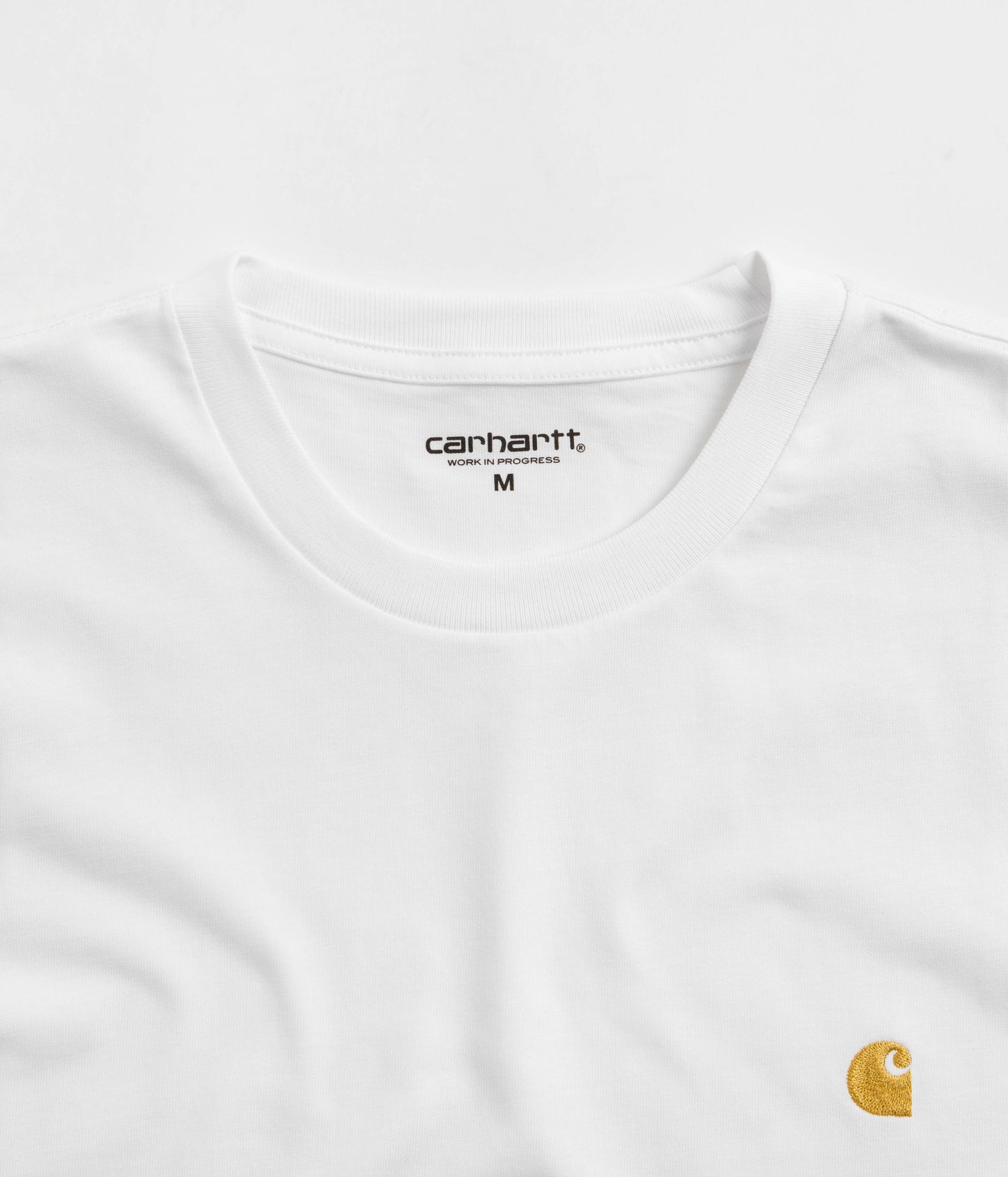 Carhartt Chase T-Shirt - White / Gold